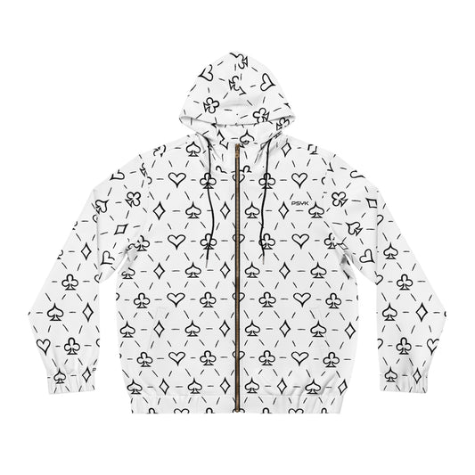 Pattern Full-Zip Hoodie