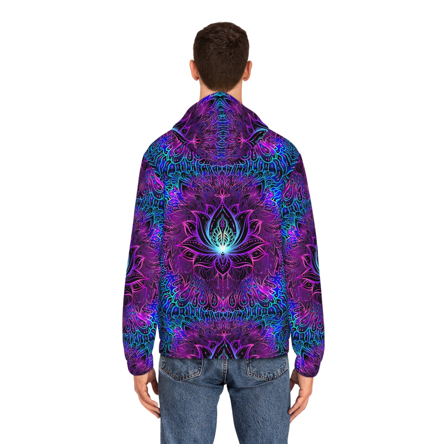 Neon Pattern Unisex Full-Zip Hoodie