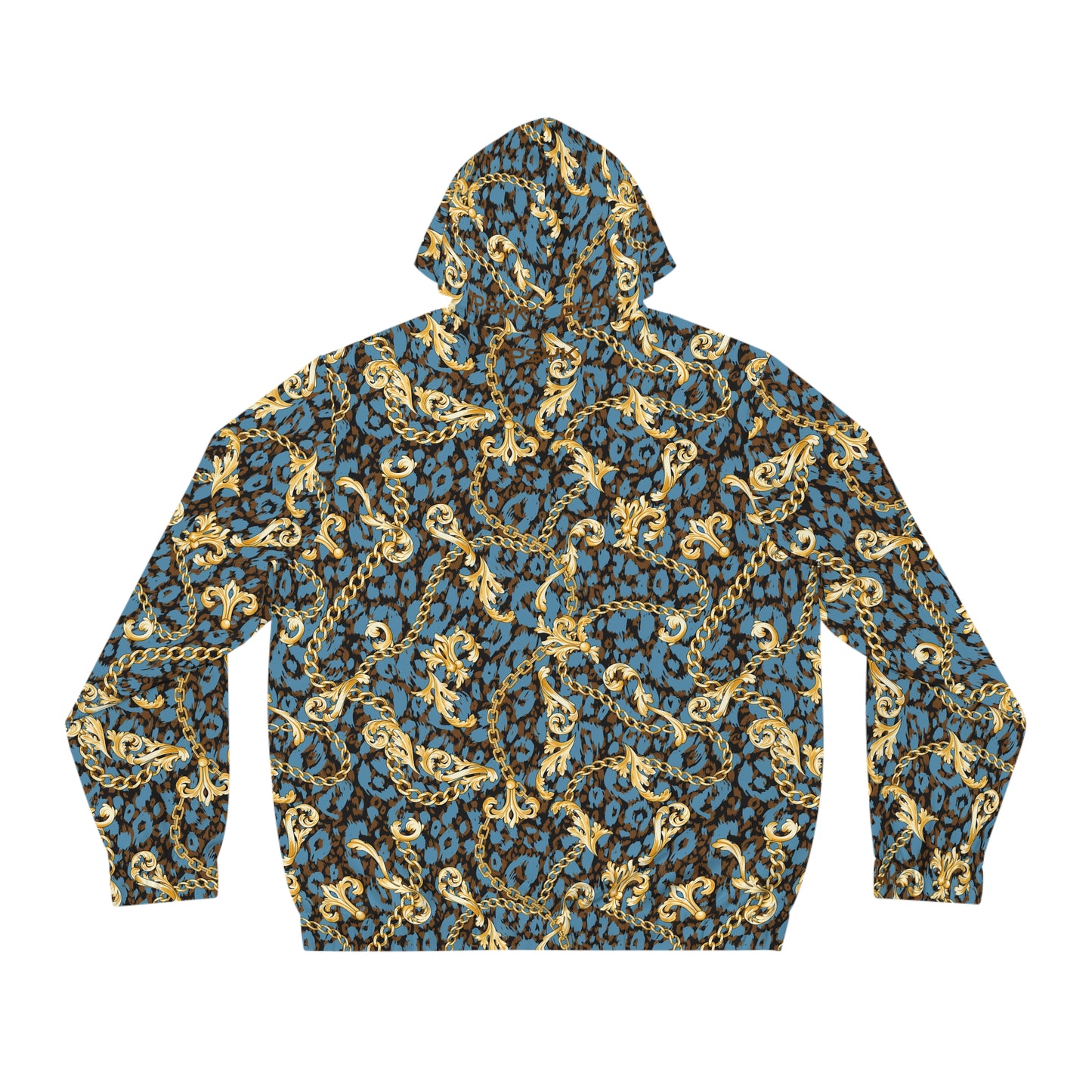 Chain Pattern Full-Zip Hoodie