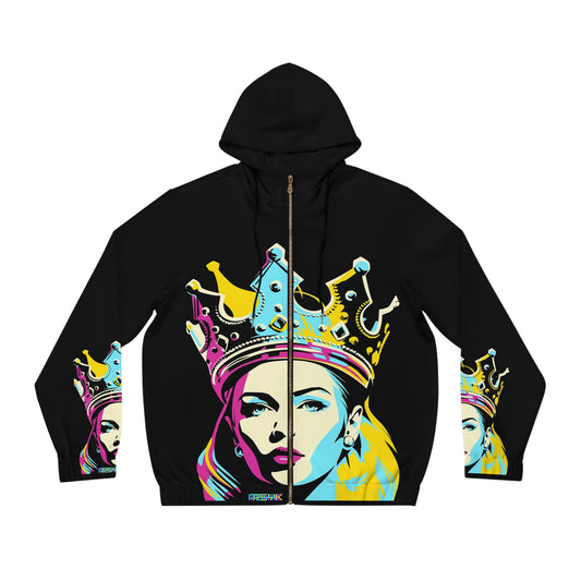 Neon Queen Unisex Full-Zip Hoodie